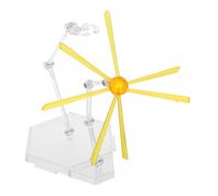 minkissy Dynamic Action Figure Stand Base with Built Special Effects for Collectible Figures Realistic Scene Creation Display Holder Compatible with Shf Models Yellow Model Display