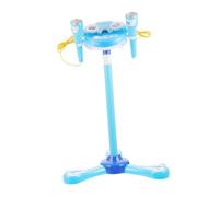 minkissy Early Education Microphone Toy Pink Boys and Girls Singing Karaoke Machine Adjustable Stand Touch Sensing Mic Plaything for Home Party