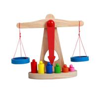 minkissy Educational Balance Scale Teaching Aids for Weight Concept Learning and Calculation Skills Development Preschool Stem Tool for Boys and Ages