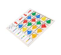 minkissy Educational Color Recognition for Directional Cognitive Board Game Interactive Early Learning Game for Parent Fun Montessori Sensory Development