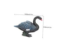 minkissy Educational Miniature Black Swan Realistic Ocean Animal Models Simulated Goose Growth Cycle Figures for Nature Learning and Cognitive Development Montessori Animal Kit