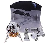 minkissy Educational Spacecraft Puzzle for Paper Model DIY Assembly Safe Burr Edges Funny Stem for Enhancing Space Knowledge and Fine Motor Skills