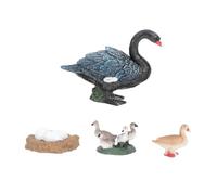 minkissy Educational Swan Growth Cycle for Realistic Black Swan and Goose Models Lightweight Miniature Ocean Animal Figurines for Biology Learning and Nature Exploration