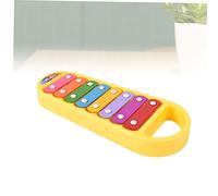 minkissy Eight Tone Percussion Hand Knock Xylophone Musical Educational Instrument for Abs Material Sounds Portable Design for Boys Random Color