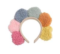 minkissy Elastic and Comfortable Women's Headband Sunflower Plush Makeup Headpiece Water Absorbent for Face Washing and Hair Management