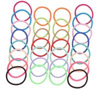 minkissy Elastic Hair Bands 100pcs Bowknot Top Knot Headbands Hair Tie Set Versatile for Women Girls Colleagues