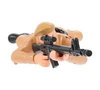 minkissy Electric Crawling Soldier for Interactive Educational Non Battery Yellow Crawling Mold Fun Parent Activity Engaging Playtime Experience