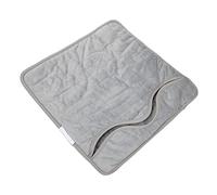 minkissy Electric Heated Foot Warmer Cushion Heated Mat for Home Use Washable Compact Foot Heater Non- Design Grey UK for Friends Family