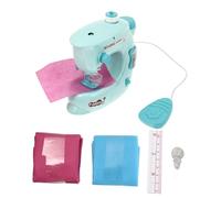 minkissy Electric Sewing Machine for Educational Pretend Play Home Appliance with Light Creative Hand Eye Coordination Development Green for Boys