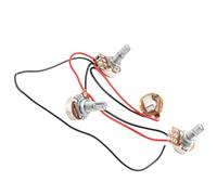 minkissy Electronic Guitar Practical Easy Installation Features Prewired 500k Pots Wiring Harness Made of Plastic and Metal, for Electric Guitar Replacement and Repair Accessories