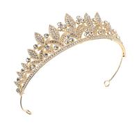 minkissy Elegant Baroque Crown Crystal Bridal Hair Accessories Women's Rhinestone Headdress