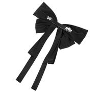 minkissy Elegant Big Ribbon Hair Clip for Women and Teen and Satin Bow Barrette Sturdy French Clip Hair Accessory for Parties Daily Wear Halloween Bows