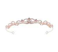 minkissy Elegant Bridal Crown Rhinestones Wedding Tiara Headband for Women for Bridal Parties