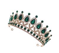 minkissy Elegant Bridal Crown Wedding Dress Accessory Half Round Queen Tiara Rhinestones