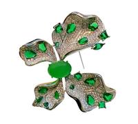 minkissy Elegant Butterfly Brooch Pin with Zircon Accents for Women Decorative Lapel Pin for Special Occasions Secure Fastening Eye Catching Design present for Family and Friends