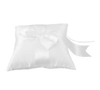 minkissy Elegant Decorative Cushion with Bowknot for Wedding Ceremony Secure Rings Holder for Beach Garden Weddings Contemporary Western Design for Stylish Celebrations