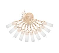 minkissy Elegant Frosted Finish Car Air Freshener Oil Diffuser Pendant 10pcs Mini Glass Bottles for Car Aromatherapy Decor