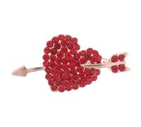 minkissy Elegant Heart Shape Brooch Pin for Women Men Romantic Collar Pin Accessory Lightweight Durable present for Valentine's Day Everyday Wear