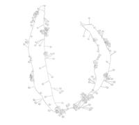 minkissy Elegant Pearl Flower Headband Bridal Headpiece Wedding Hair Accessories for Bride Tiara