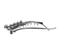 minkissy Elegant Rhinestone Hair Clip for Thin Hair Fashionable Alloy Claw Clamp for Women Non-slip Design for Stylish Updos and Hairdos Black Color