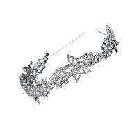 minkissy Elegant Star-shaped Headband for Women Pride Accessories Princess Bride Bridal Tiara Wedding Headband for Bride