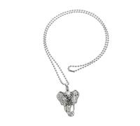 minkissy Elephant Essential Oil Diffuser Necklace Aromatherapy Choke Pendant with Bead Unique Elephant Pendant for Women for Valentine Day Christmas Year