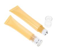 minkissy Empty Eye Cream Dispenser and Cosmetics Roller Bottle Set - 2Pcs Leak-Proof 20G Plastic Skincare Storage Holder for Essential Oils Toner Sample Displays and Travel Toiletry Use