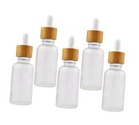 minkissy Essential Oil Bottle Set Bamboo Oil Dispenser Dropper Leakproof Travel Spray Bottles for Toiletries