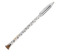 minkissy Ethnic Vertical Bawu Flute in G Tuning Detachable Wind Instrument for Traditional Music Performances Elegant Blue White Porcelain Finish for Beginners and Musicians