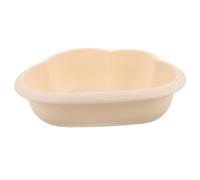 minkissy Extralarge Beige Cartoon Wash Basin with Stable Base and Large Capacity, Portable Plastic Pp Tub for Newborn Bath Essentials, for Bathroom and Outdoor Camping Use