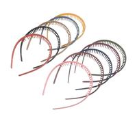 minkissy Facial Headband with Headband Teeth 10pcs Non-slip Plastic for Women Hair Accessories