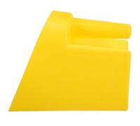 minkissy Farm Feed Scoop 1 Plastic Utility Scoop with Ergonomic Design Thickened Construction Flat Bottom Yellow for Livestock Breeding