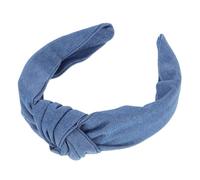 minkissy Fashion Turban Elastic Headbands for Women Girls Jean Knotted Top Knot Headbands Hair Accessories for Women