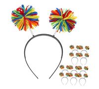 minkissy Fashionable Headband Set 12pcs Women's Holiday Hair Styling Festive Bopper Headwear