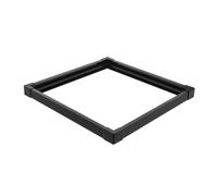 minkissy Fish Tank Edge Trim 40x40mm Double-layer Plastic Aquarium Glass Edge Protector Strip with Connector for 5-6mm Glass Aquarium Safety Guard for Fish Tanks