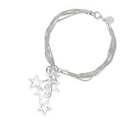 minkissy Five-Star Hollow Couple Bracelet Inspirational Five-Line Chain Hand Bangle for Students Sweet for Relationships