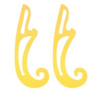 minkissy Flexible Plastic French Curve Ruler High Transparency 2pcs with Double-sided Scale, Smooth Edges and Thickened Structure Measuring Tool for Sewing and Pattern Making