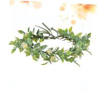 minkissy Floral Headband Leaves and Flowers for Women Hair Wreath Headdress for Christmas and Holiday Festival Party Decorations
