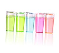 minkissy Fluorescent Silicone Nail Stamper French Tip Nail Stamping Kit 10pcs Lid Manicure Art Templates for Diy Art Salon Use