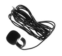 minkissy Flute Pickup Microphone Instrument Clip on Lightweight Condenser Microphone with Long Wire for Sound in Live Speech and Video, Abs Material Black