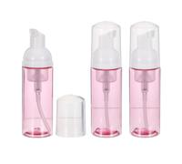 minkissy Foam Pump Bottle with Precise Pump 2oz 3pcs Travel Plastic Refillable Mousse Dispenser, Portable and Efficient Foaming for Skincare Mousse and Lash Shampoo for Home and Travel Use
