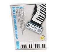 minkissy Foldable Keys Keyboard Piano with Built Speaker Silicone Roll-up Electronic Digital Musical Keyboard for Adults and Beginners Portable Midi Out Function Lightweight and Compact for