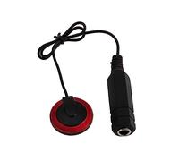 minkissy Folk Guitar Acoustic Pickup Red Eq Piezo Transducer Sound Hole Electric Guitar Accessory for Musical Instruments