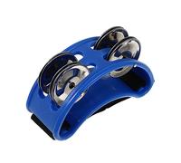 minkissy Foot Tambourine Blue Kids Percussion Instrument Foot Bell Music Enlightenment Toy for Children’s Educational Stage Performance