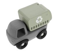 minkissy Friction Powered Plastic Garbage Truck Brightly Colored Inertial Push-pull Engineering Vehicle Safe Car for Boys to Develop Coordination and Dexterity Through Interactive Play