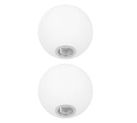 minkissy Frosted Glass Ball Lampshade Cover Accessories 2pcs Elegant White Lamp Shade Protects Your Lamp and Softens Light for Living Room and Bedroom