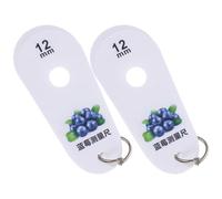 minkissy Fruit Diameter Measuring Caliper 2Pcs Blueberry Gauge Ruler 5-Hole Tool for Accurate Berry Size Measurement and Fresh Fruit Inspection Multipurpose