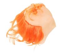 minkissy Funny Bald Samurai Wig Headpiece Lightweight Ponytail Wig for Men Cosplay Halloween Costume Bald Cap for Clown Gothic Masquerade Wrestler Stage Performance