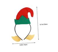 minkissy Funny Hair Bands Christmas Hat Headband 2pcs Clown Hat Head Hoop Holiday Party Accessories