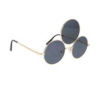 minkissy Funny Three Circle Sunglasses Oversized Retro Eyewear for Festivals Parties Cosplay Unique Photo Props for Street Photography Stage Performances Sunglasses with Sun Protection